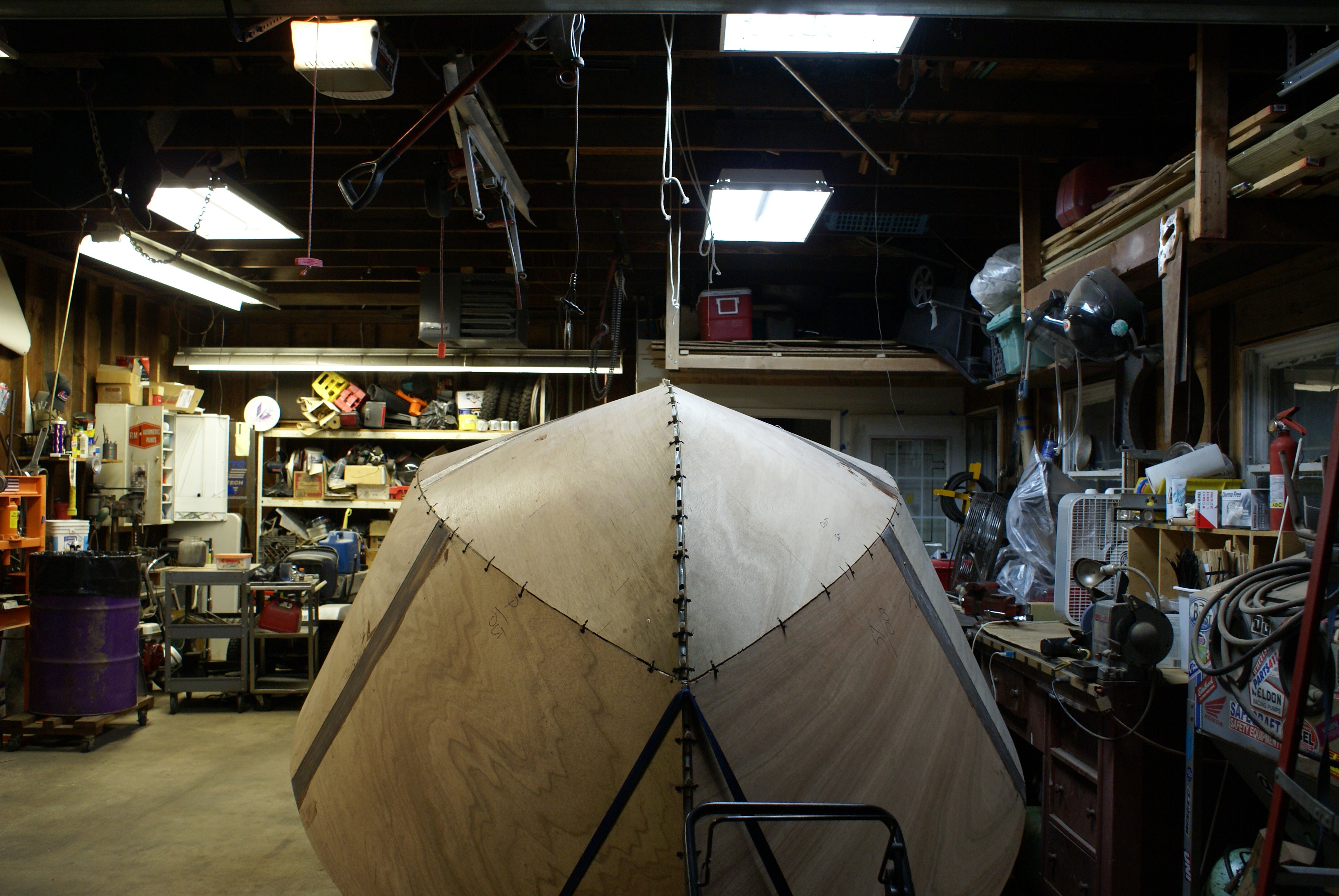 Bow section stitched with copper wire
