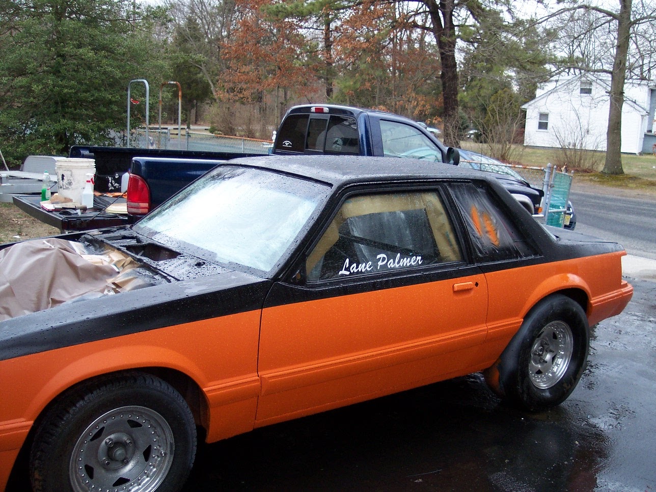 Finished rebuild - Lane Palmer in orange and black