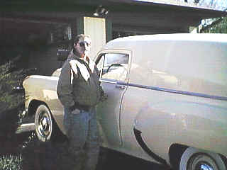 Lane Palmer Sr. with his 1953 sedan delivery
