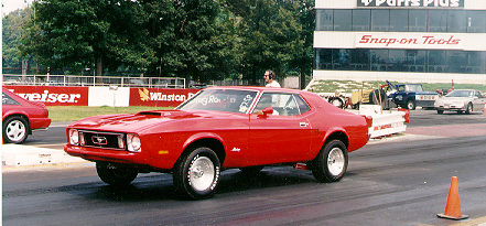 1973 Mustang Grande launching at Englishtown